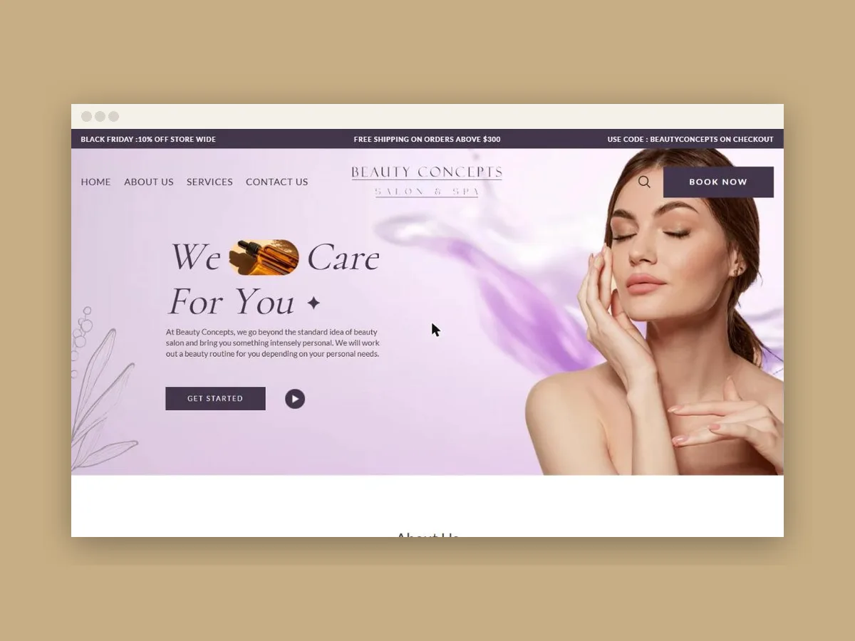 Beauty Concepts Salon & Spa — project imagery