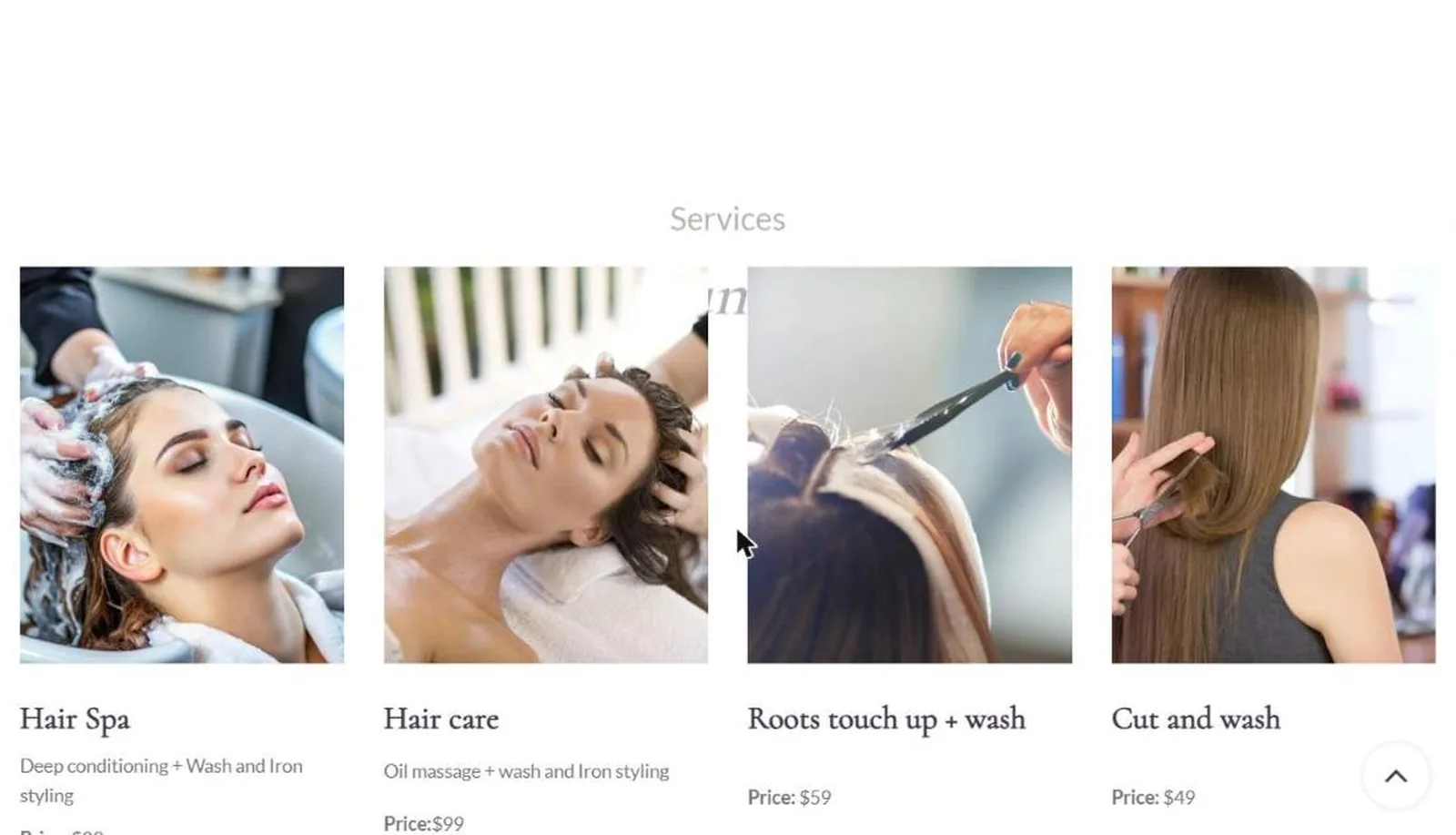 Beauty Concepts Salon & Spa desktop screen 2