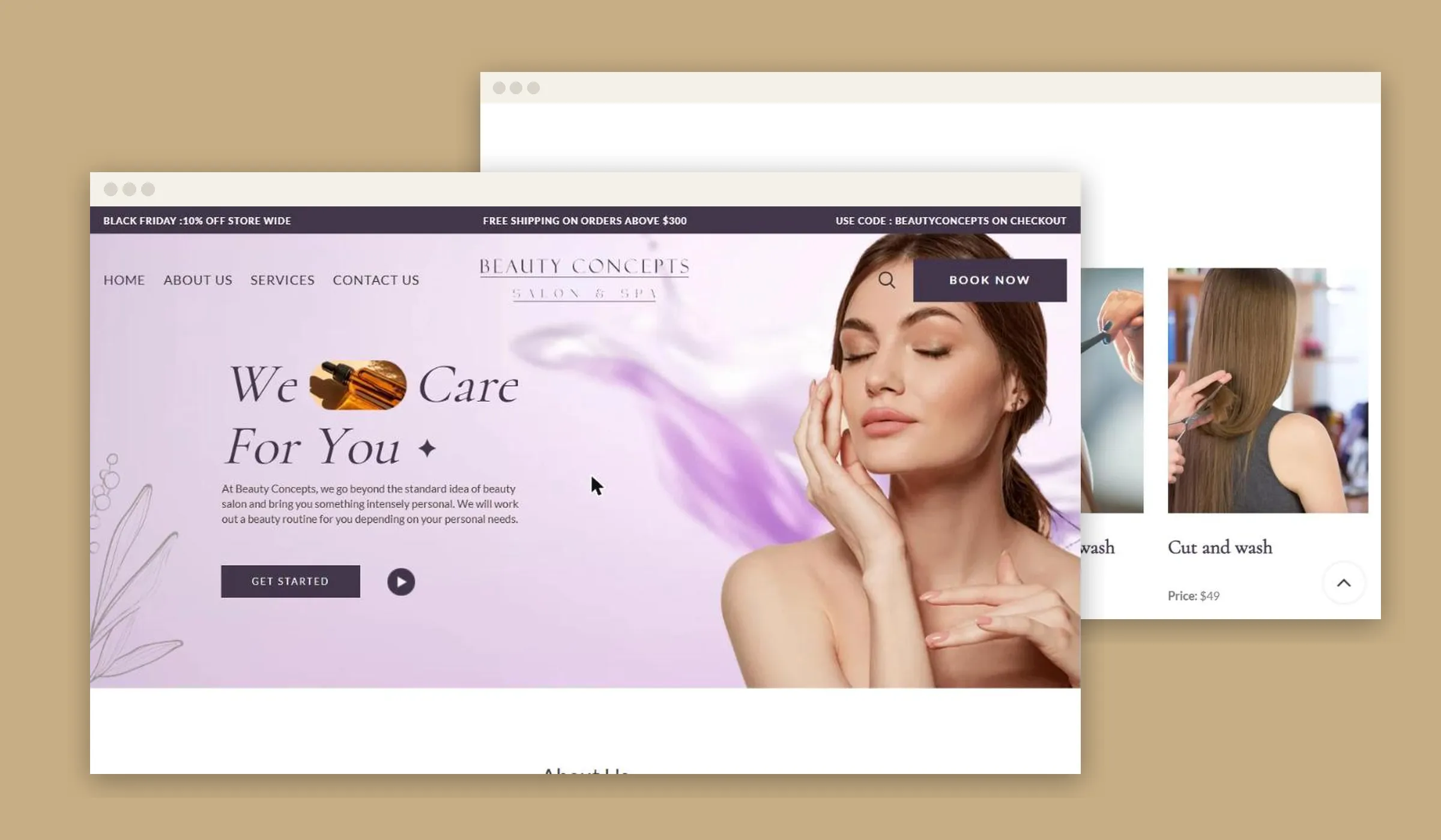 Beauty Concepts Salon & Spa — project presentation