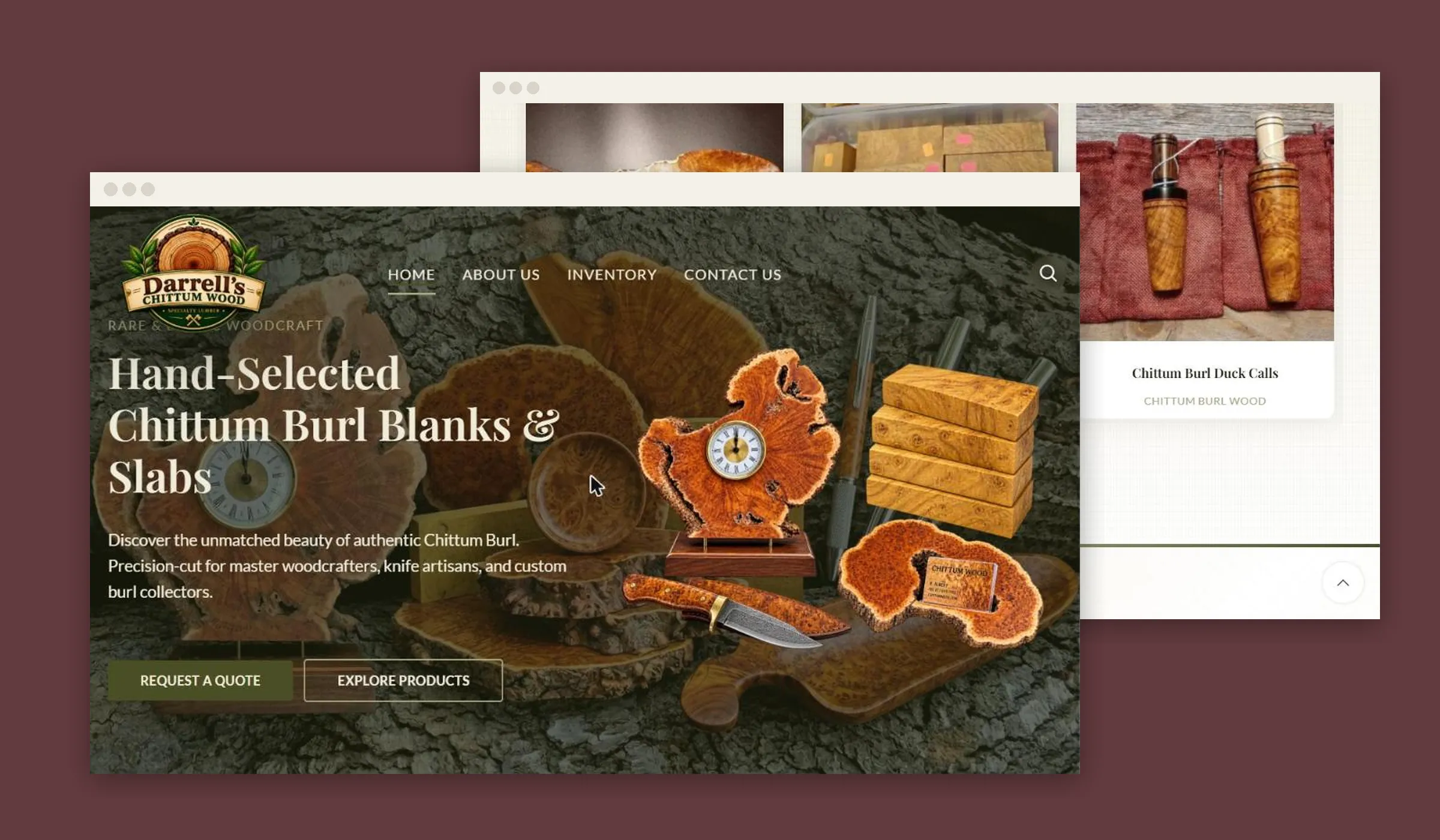 Darrell’s Chittum Wood — project presentation