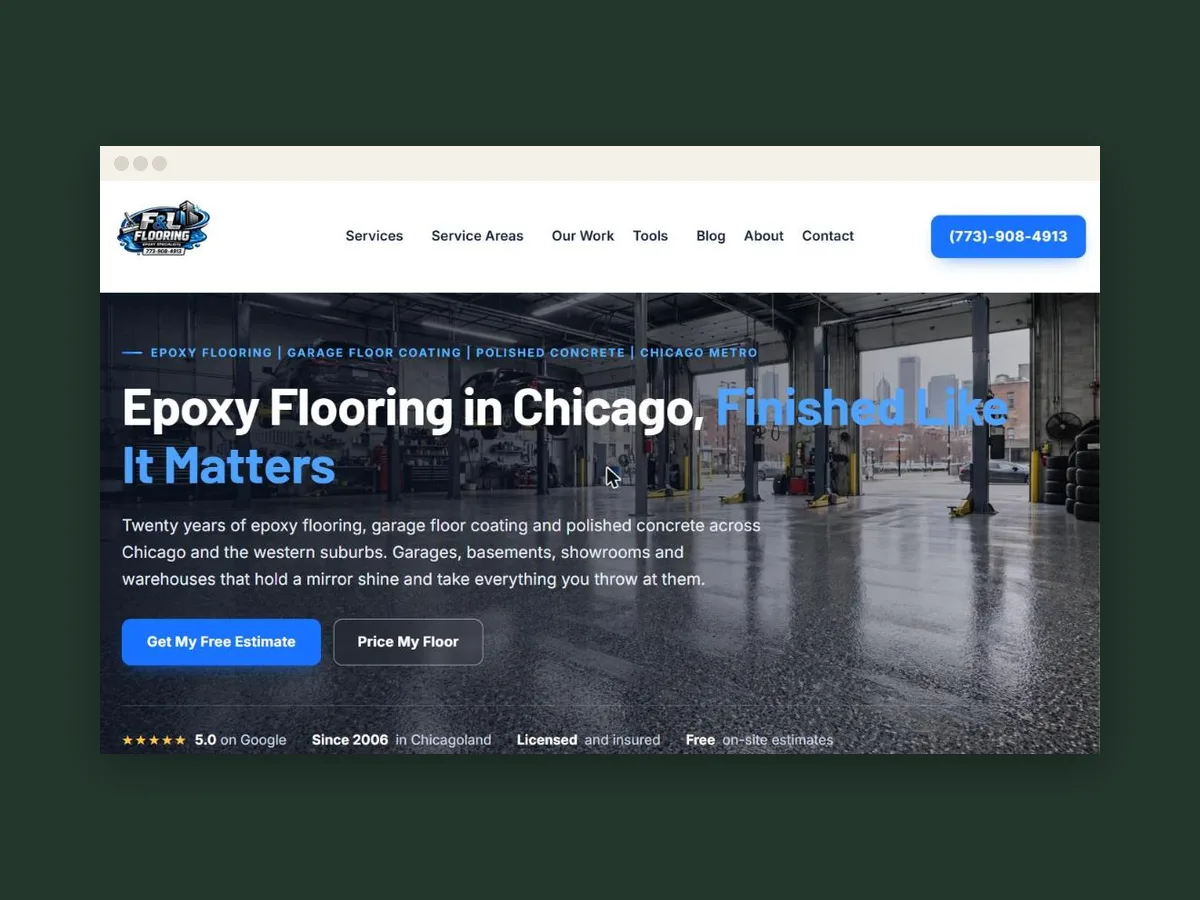 F&L Epoxy Flooring — project imagery