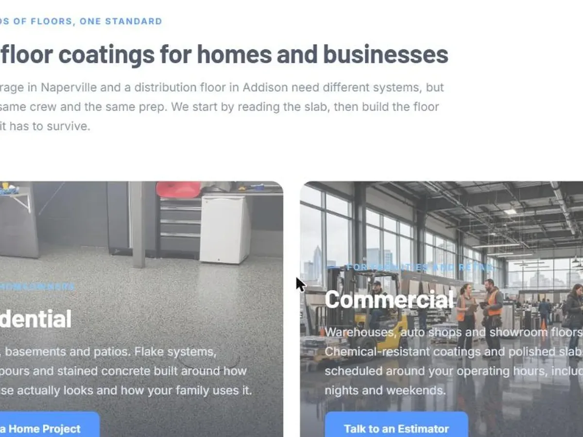 F&L Epoxy Flooring interface detail