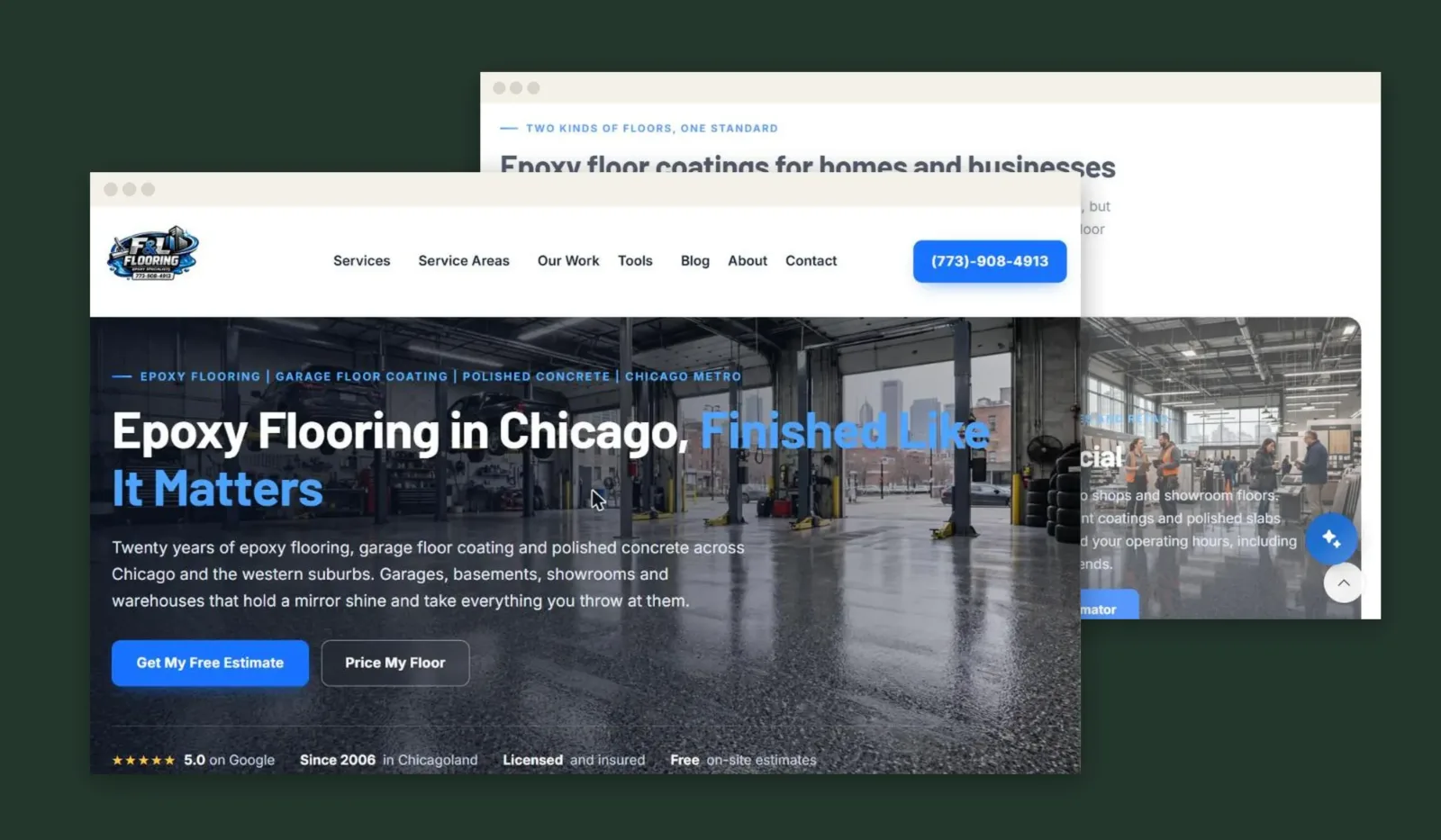 F&L Epoxy Flooring — project imagery