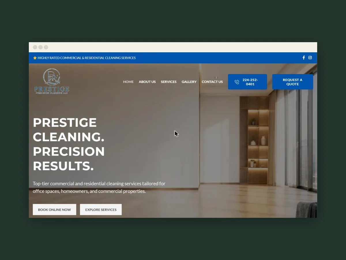 Prestige Precision Cleaning — project imagery